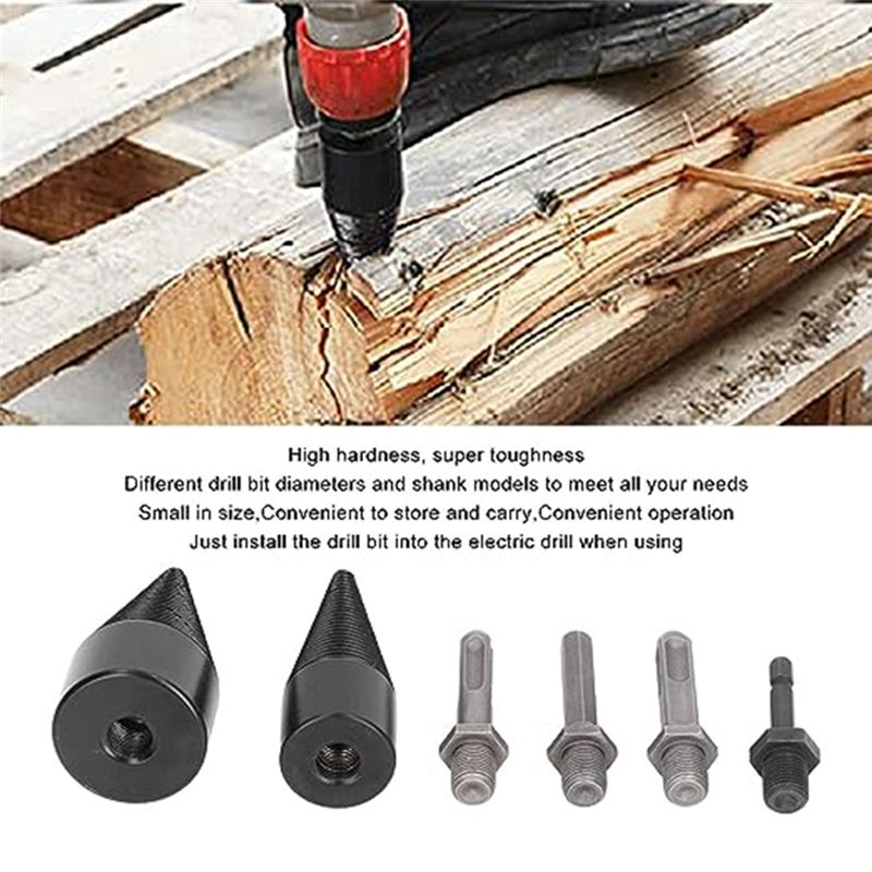 Log Splitter Electric - Lot de 6 embouts de fendeurs