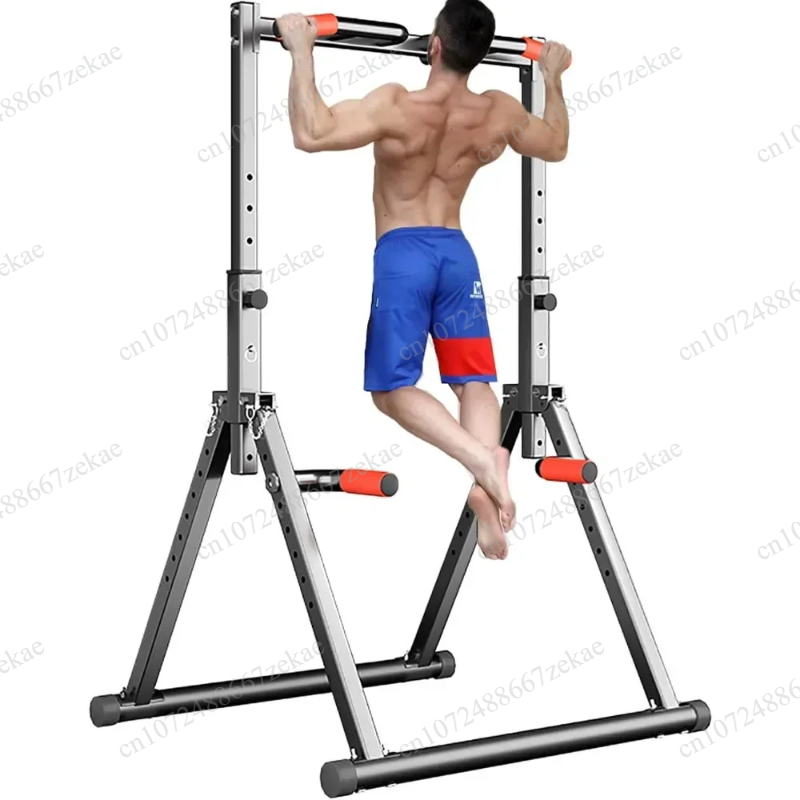 Outdoor Power Tower Pull Up Bar - Station de musculation multifonction réglable, barre