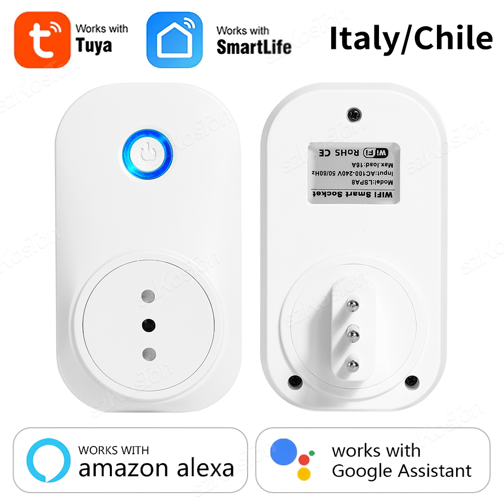 Outdoor Power Outlet Wifi - Prise intelligente Wifi 16A, chili, italie,