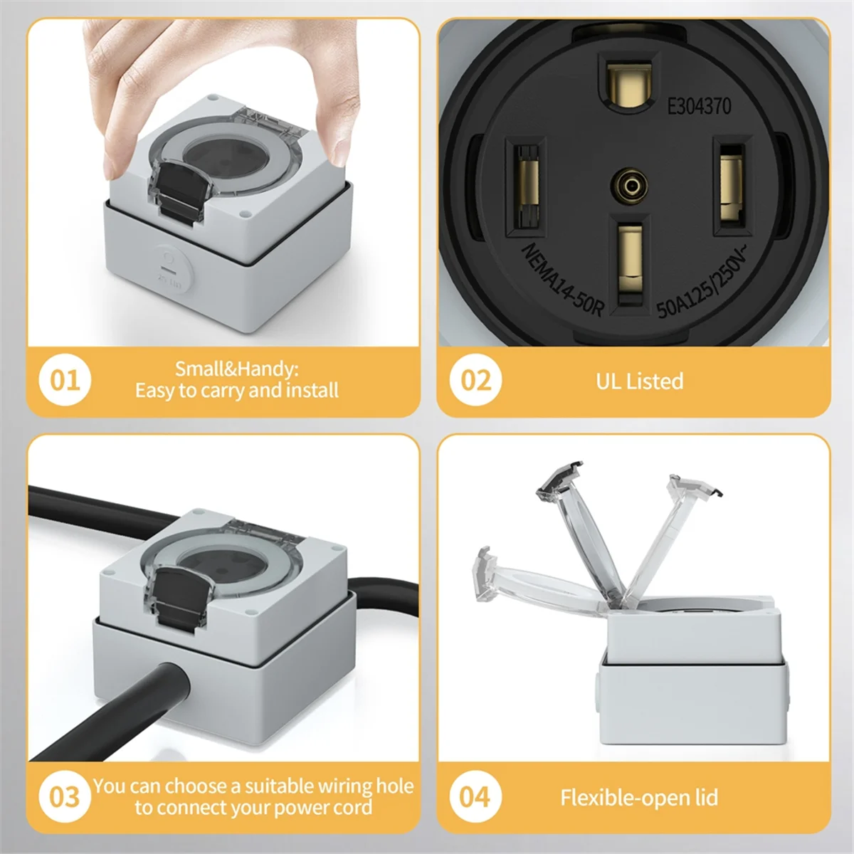 Outdoor Power Receptacle Box - Boîte de prise de courant AT16