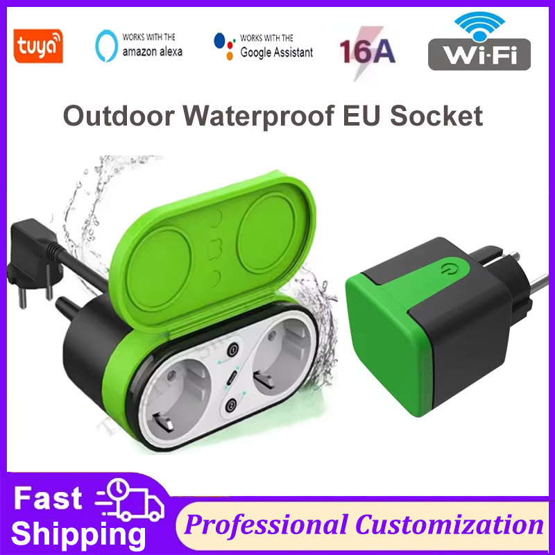 Outdoor Power Outlet Wifi - Prise intelligente extérieure Wi-Fi Tuya EU