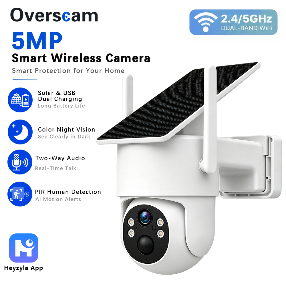 Panel Power Outdoor - Caméra PTZ solaire 5MP pour surveillance
