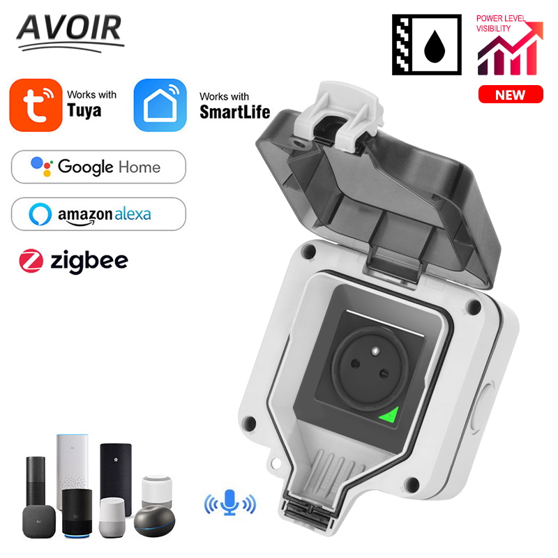 Outdoor Power Outlet Wifi - Avoir Zigbee – prise de courant