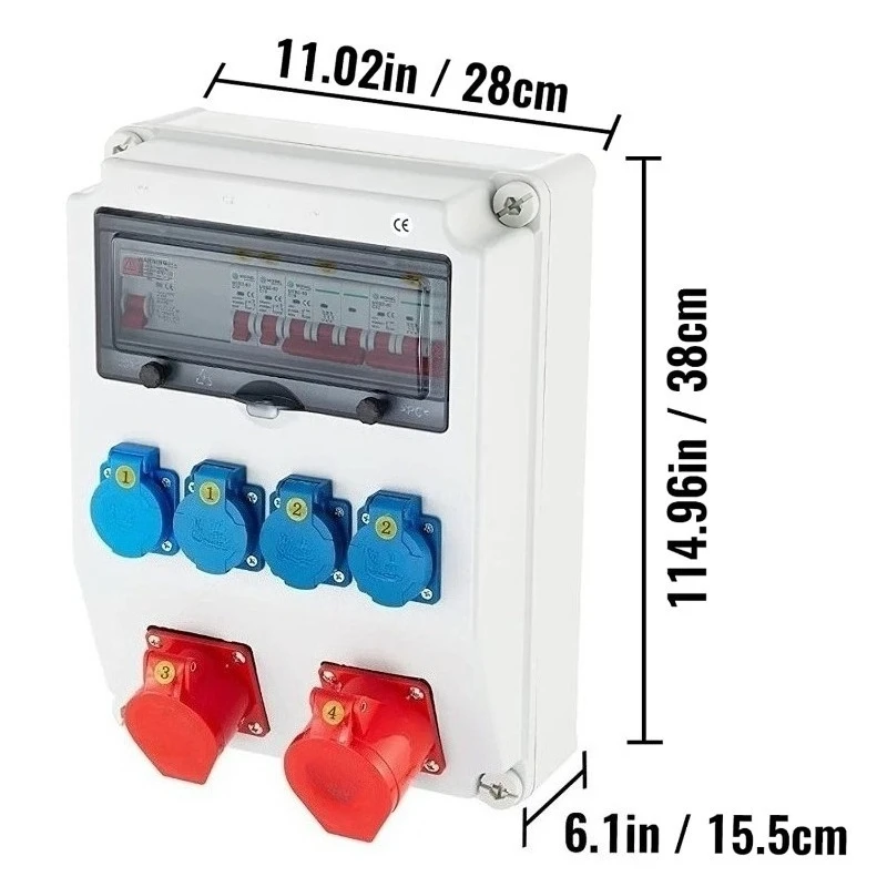 Outdoor Power Distributors - Prises 1x prise adaptateur, boîte de