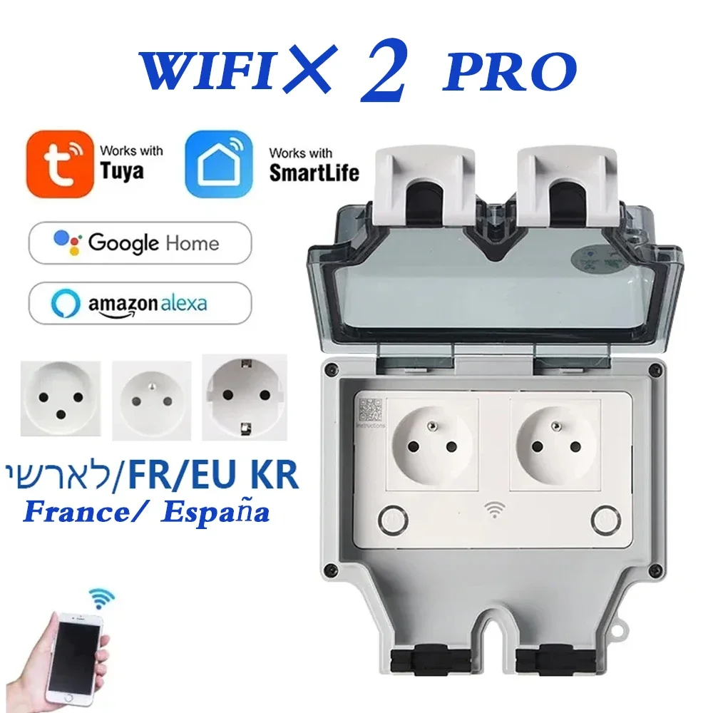Outdoor Power Outlet Wifi - Tuya – prise murale électrique étanche