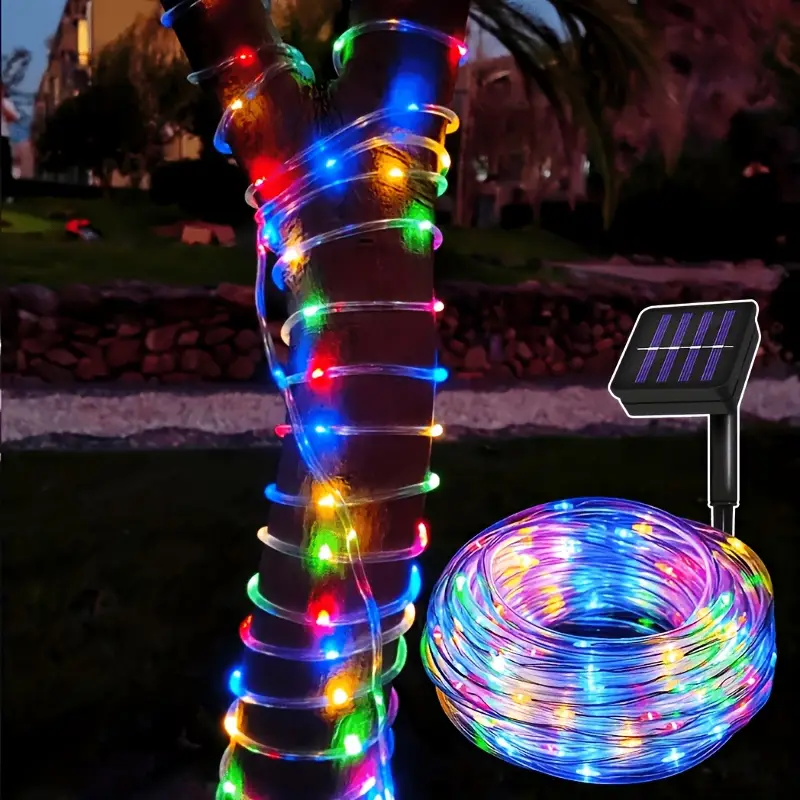 Outdoor Power For Christmas Lights - Tubes LED à énergie solaire pour