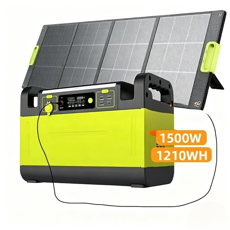 Outdoor Power Bank With Ac Outlet - Station d'alimentation portable 1500 watts avec