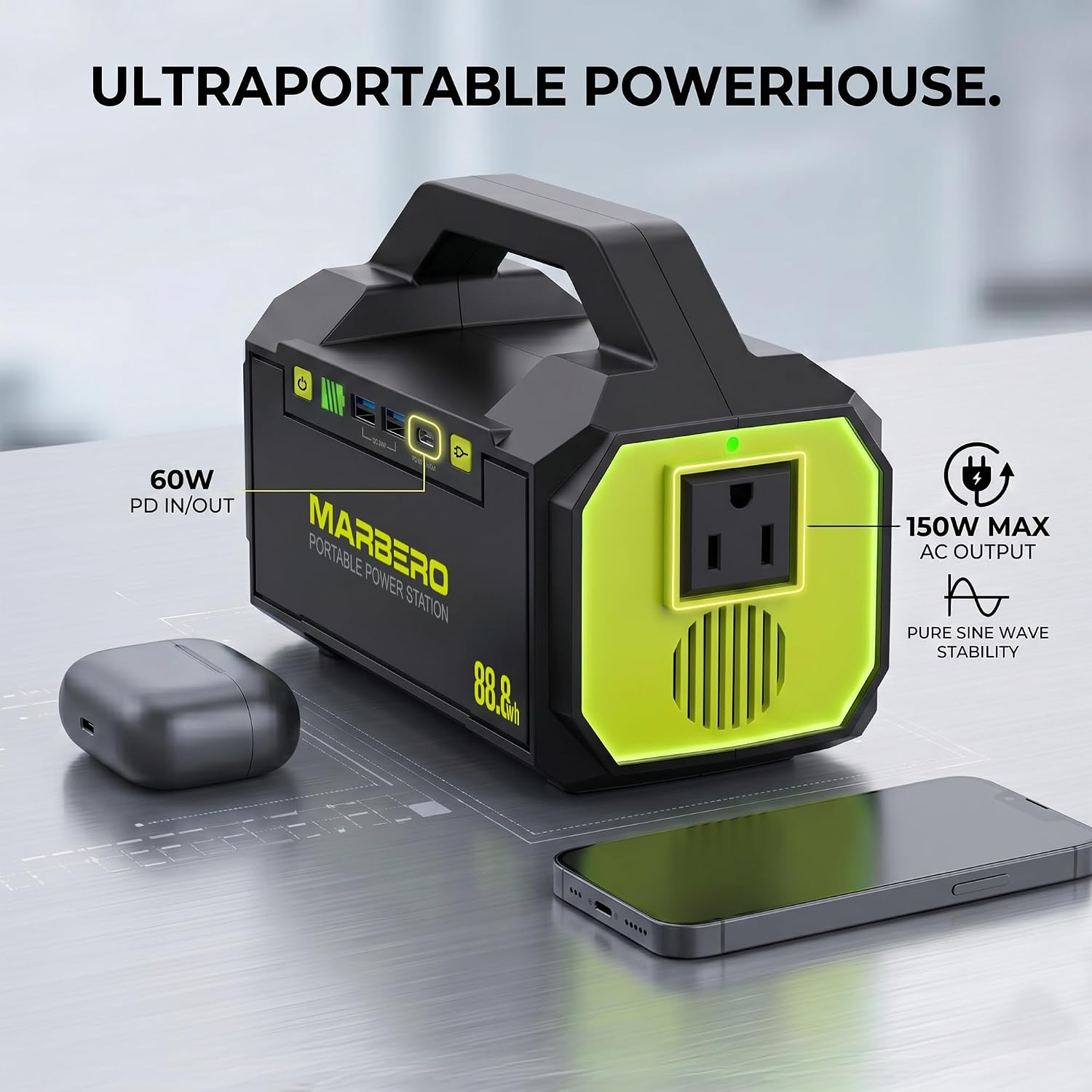 Station d'alimentation portabl - Outdoor Power Bank With Ac Outlet avis et prix