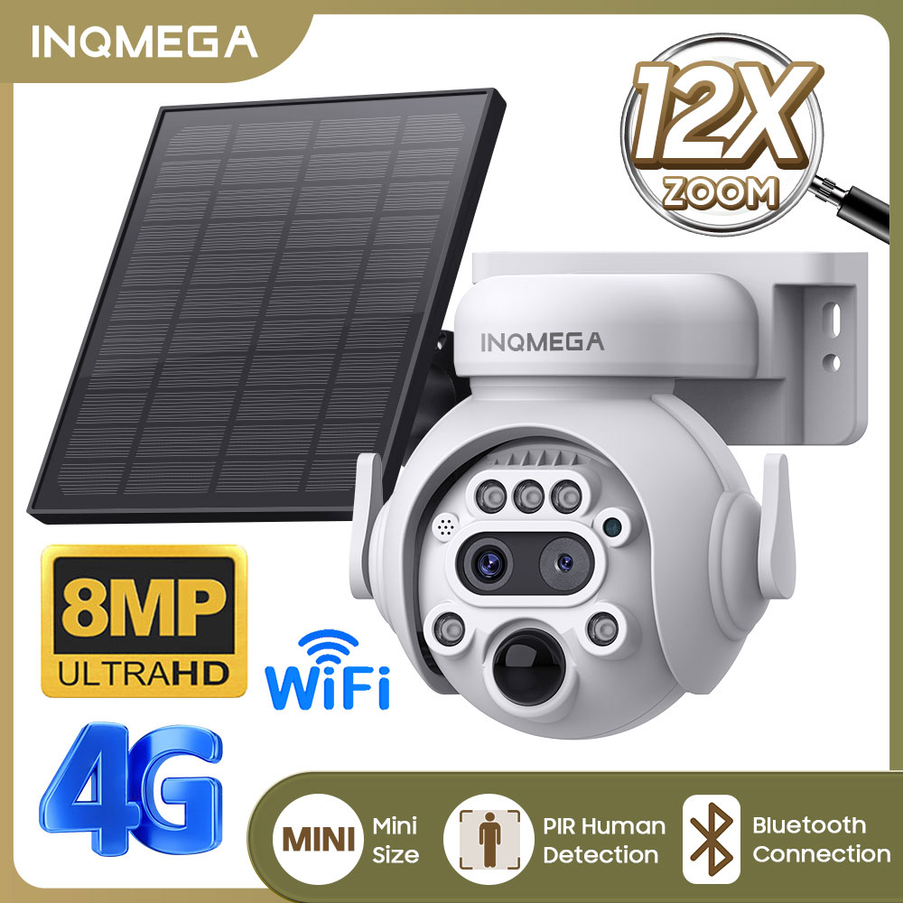 INQMEGA 8MP 4K caméra à énergi - Panel Power Outdoor avis et prix