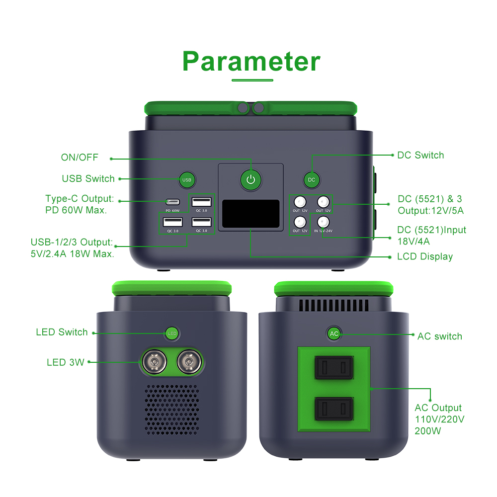Station d'alimentation solaire - Outdoor Power Bank With Ac Outlet avis et prix